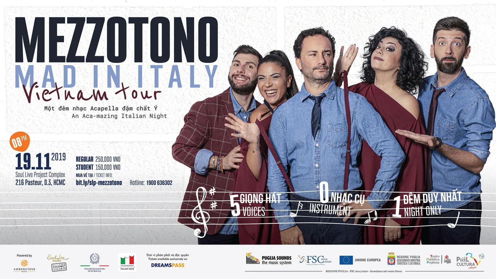 “MEZZOTONO Mad In Italy” – Đêm nhạc đậm chất âm hưởng Italia