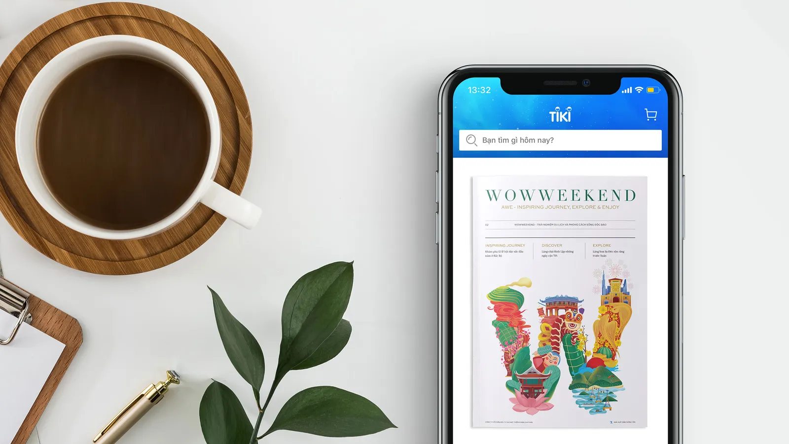 Các bước mua tạp chí Wowweekend trên Tiki.vn dễ dàng