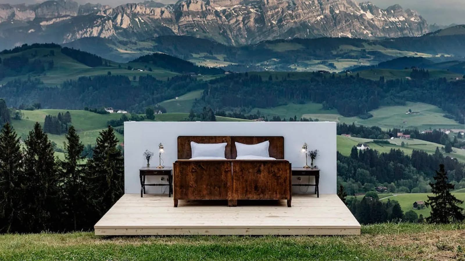 “Căn phòng khách sạn” không có tường đem đến khung cảnh ngoạn mục của dãy Alps tại Thụy Sĩ