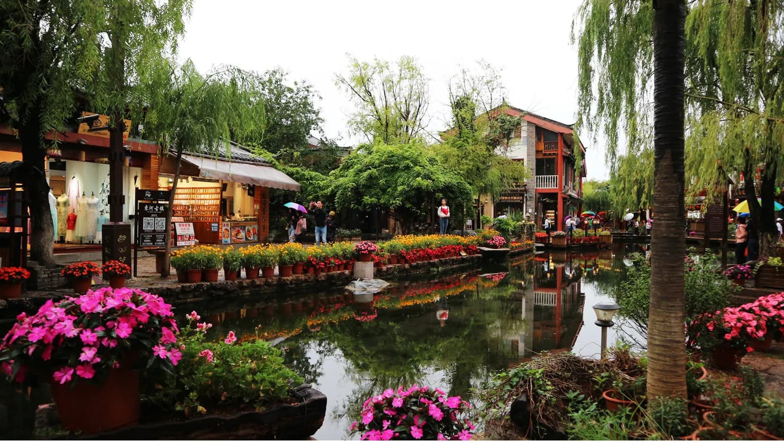 Cổ trấn Lệ Giang những ngày mưa giăng