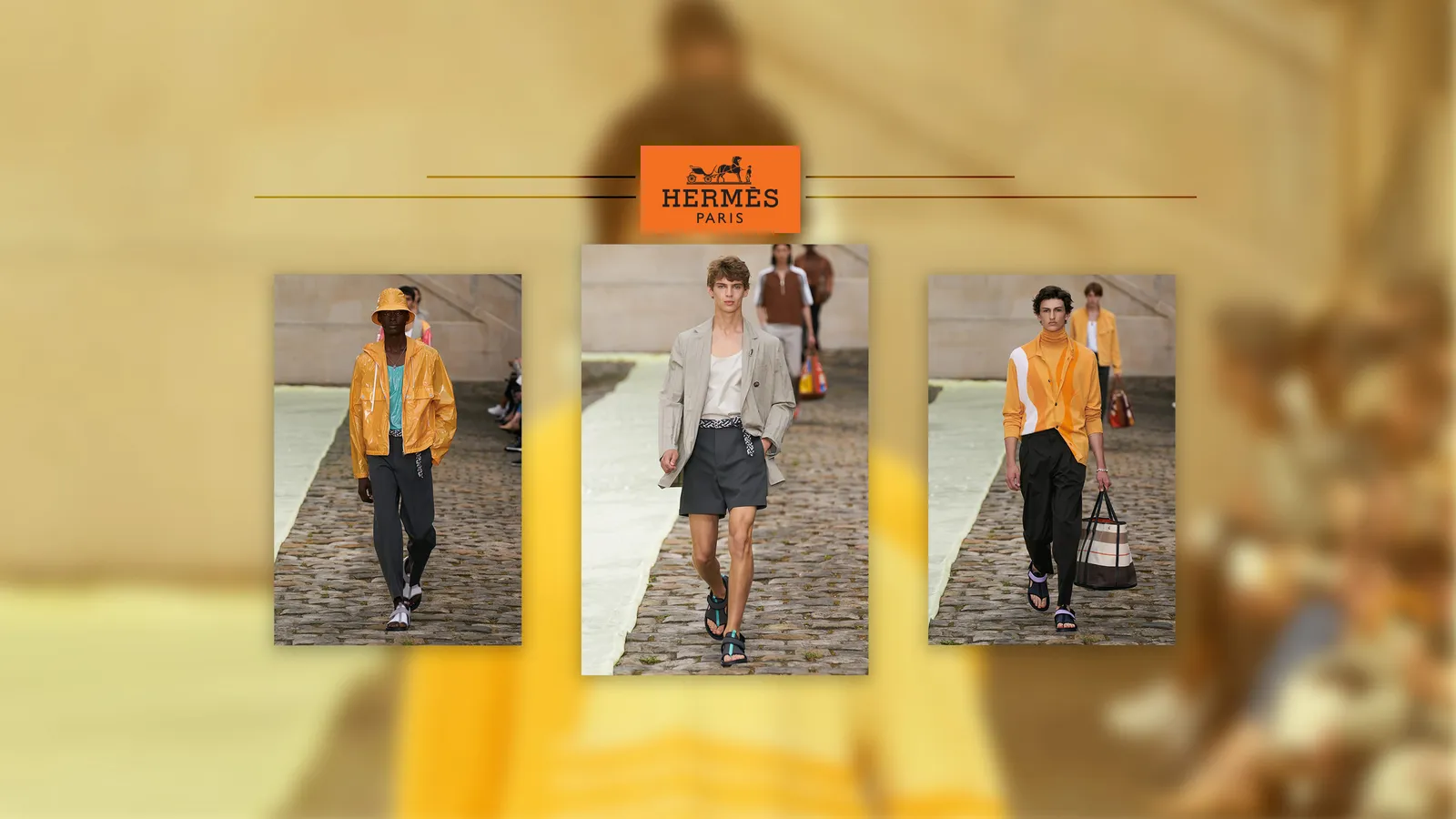 BST Hermès Menswear 2023: Một mùa hè ngập nắng dưới bầu trời Paris mưa phùn