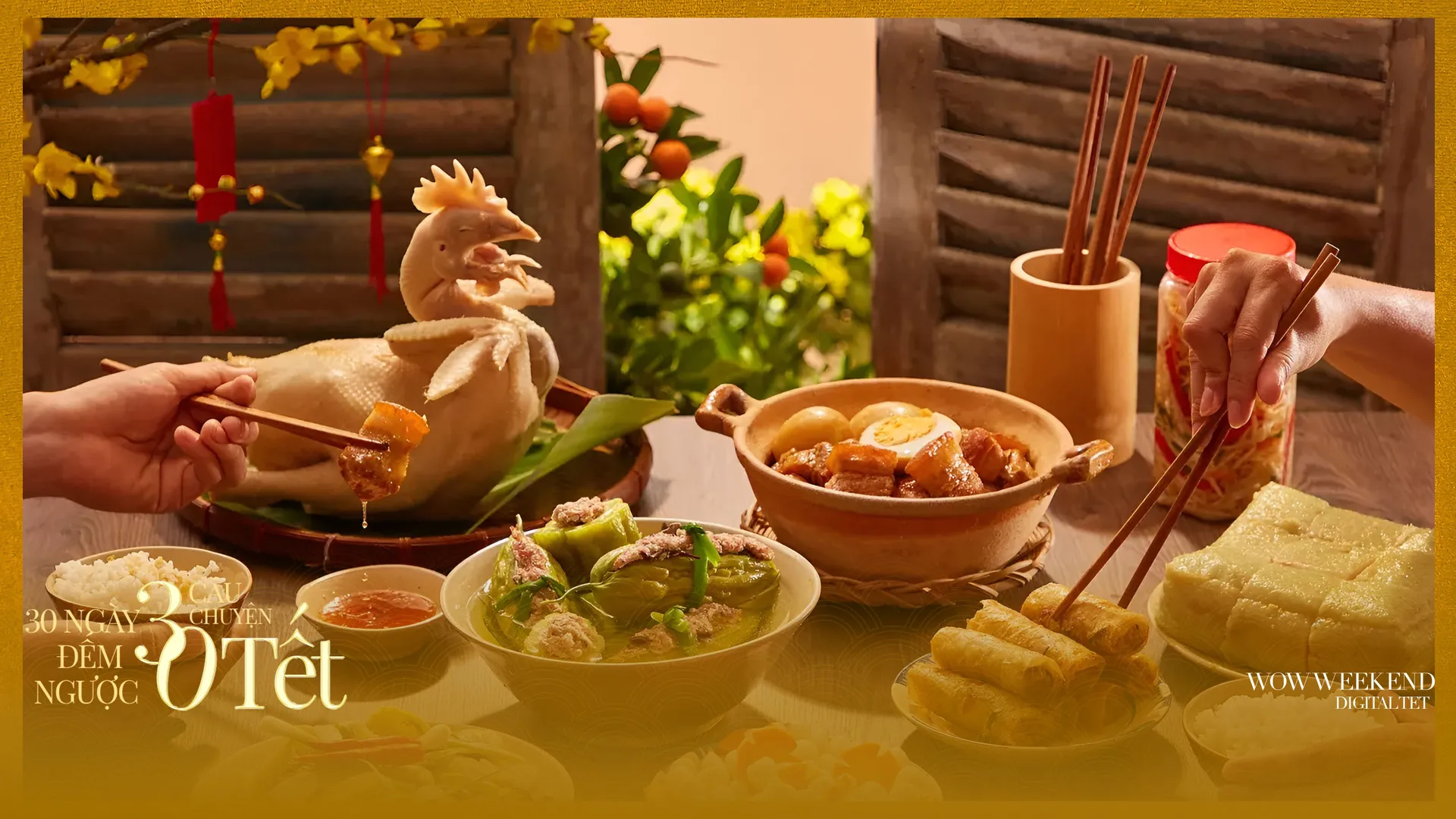 Nhớ bữa cơm Tết, vị quê nhà