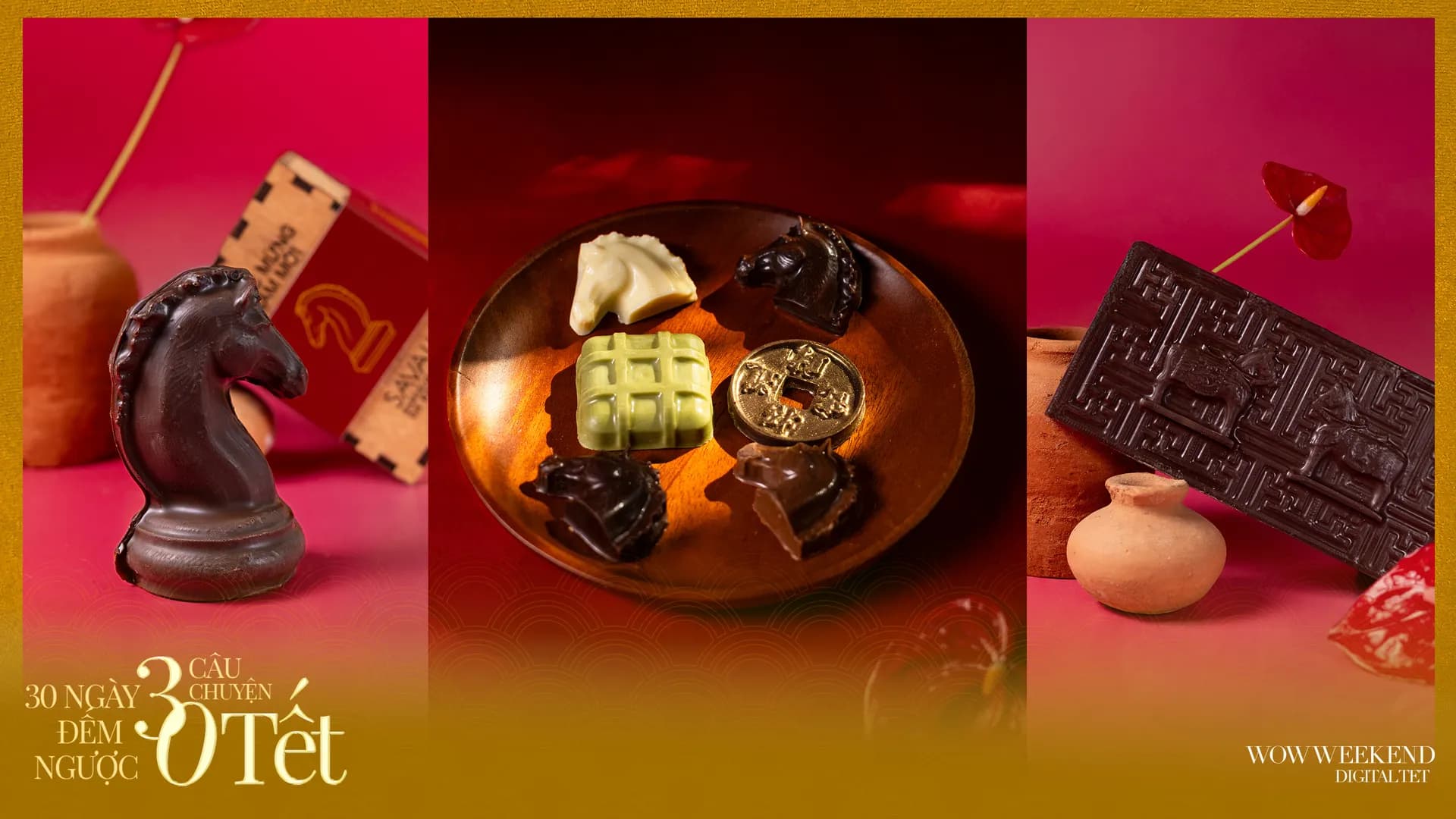 Tinh thần Tết Bính Ngọ tái hiện trong những sáng tạo Chocolate cao cấp