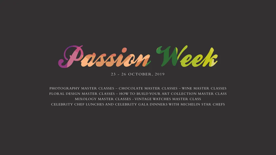 Tuần lễ sự kiện đặc sắc Passion Week 2019 tại Park Hyatt Saigon