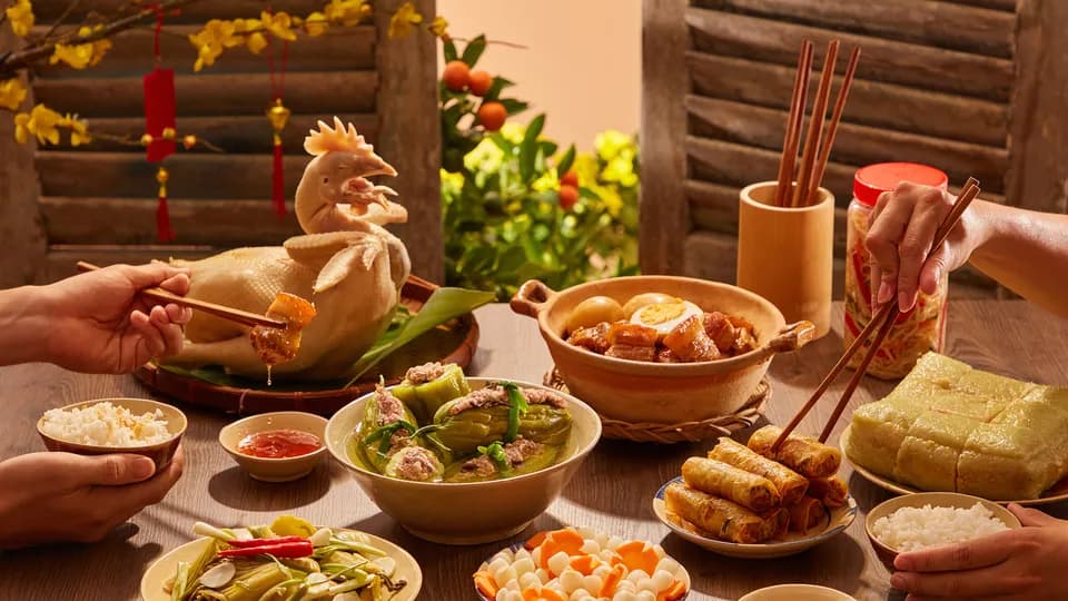 Nhớ bữa cơm Tết, vị quê nhà
