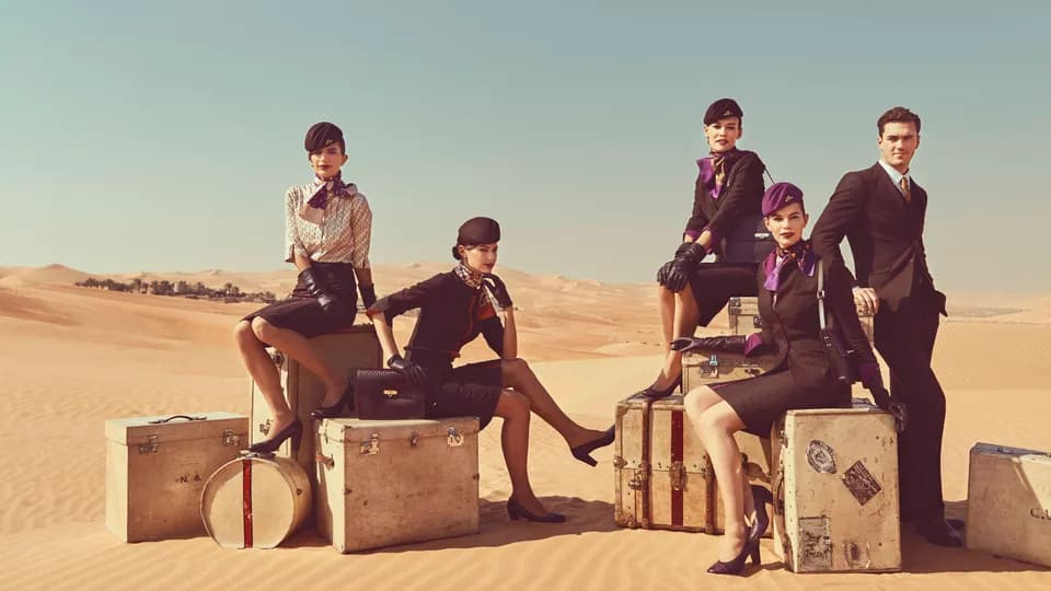 Runway to runway: Khi các nhà thiết kế lớn làm trang phục cho phi hành đoàn