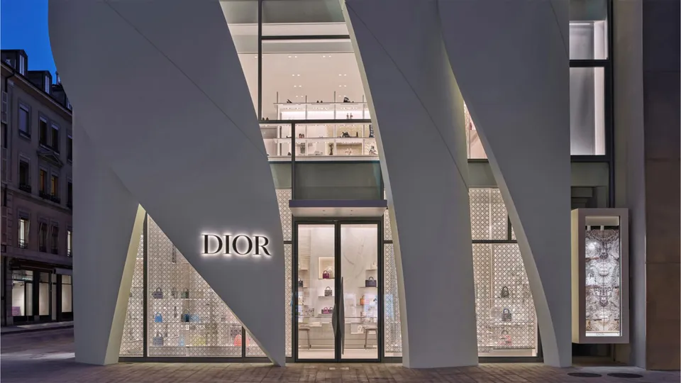 Christian de Portzamparc mang tầm nhìn kiến trúc đến cửa hàng Dior Geneva