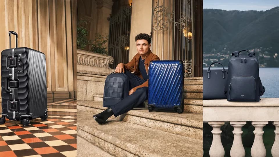 Lando Norris đồng hành cùng dòng vali nhẹ nhất của TUMI