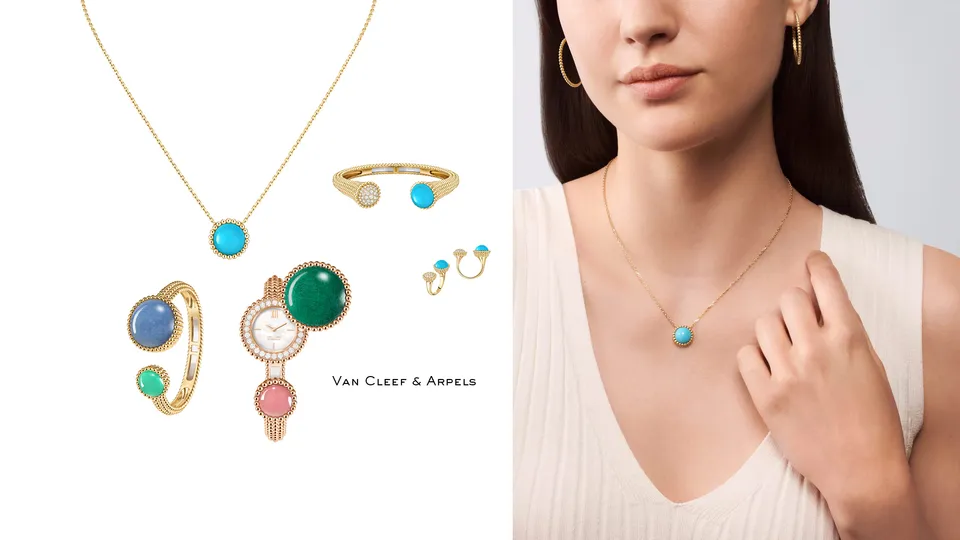 Perlée Couleurs: Sắc xanh turquoise & vũ khúc của những hạt vàng