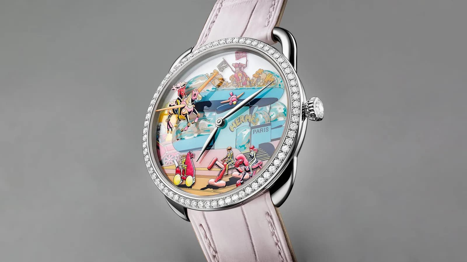 Arceau Hermès Locomotion: Tấm vé lấp lánh xuyên không đến tương lai