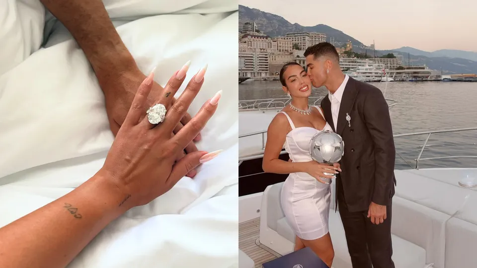 Cristiano Ronaldo cầu hôn bạn gái bằng nhẫn kim cương oval triệu đô