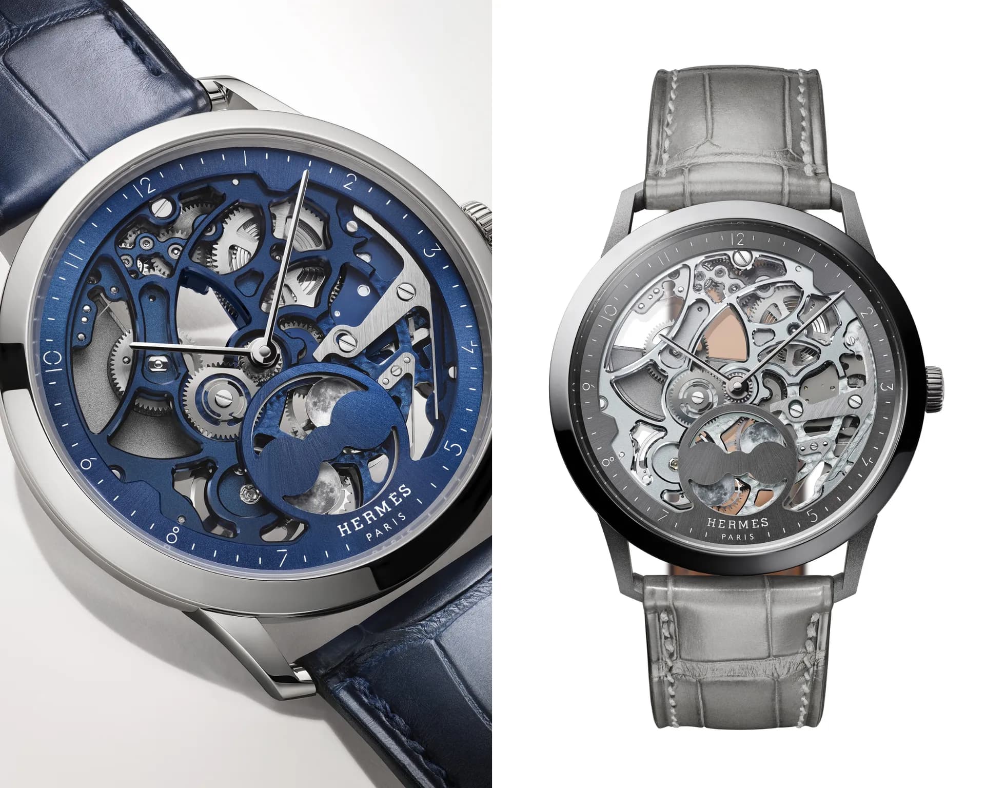 Slim d'Hermès Squelette Lune: Triết lý “thời gian - vật thể” của Hermès với hình hài mới